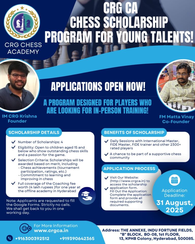 CRG Chess Scholarship